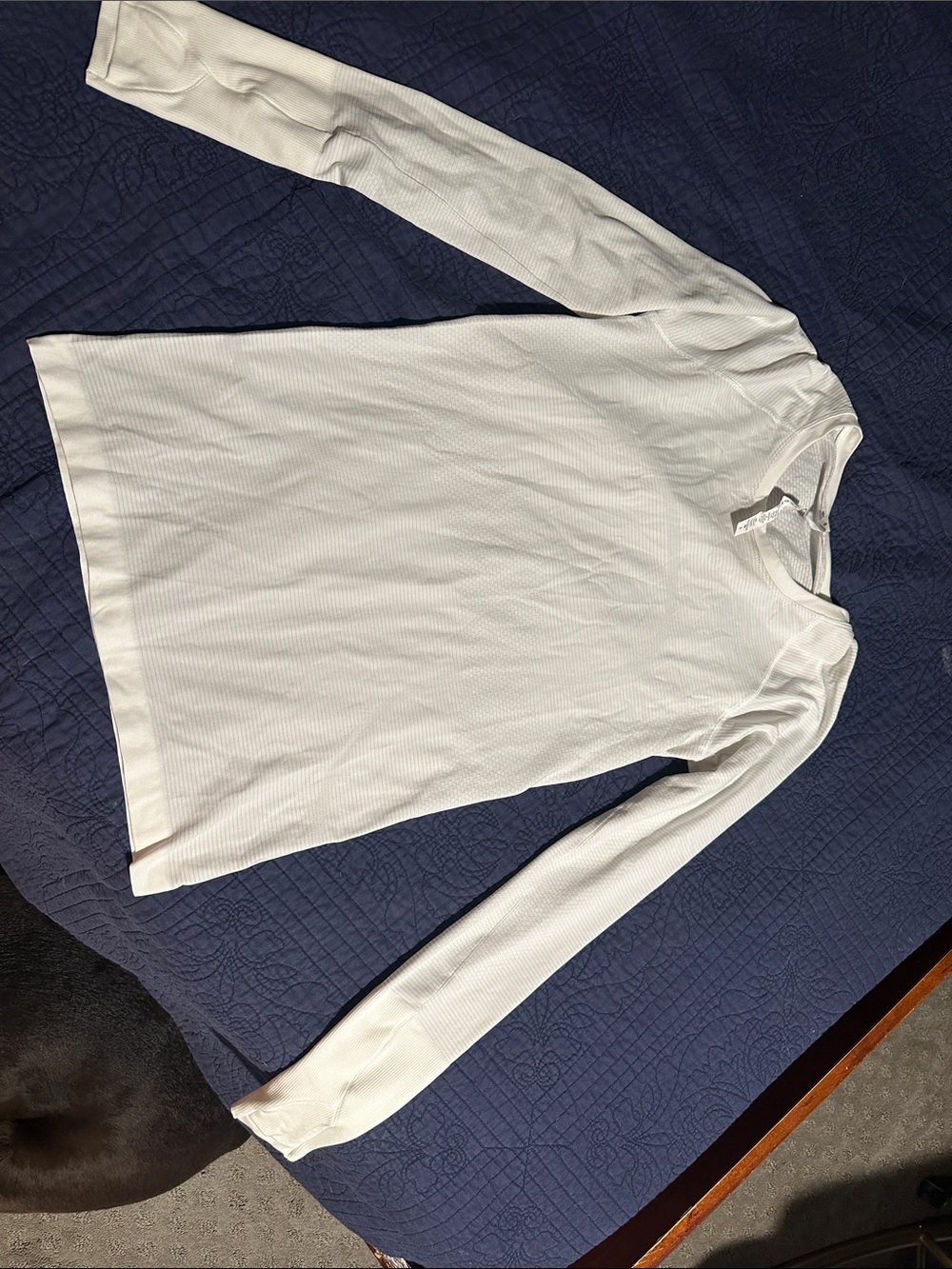 lululemon athletica Long Sleeve Ribbed Top - White